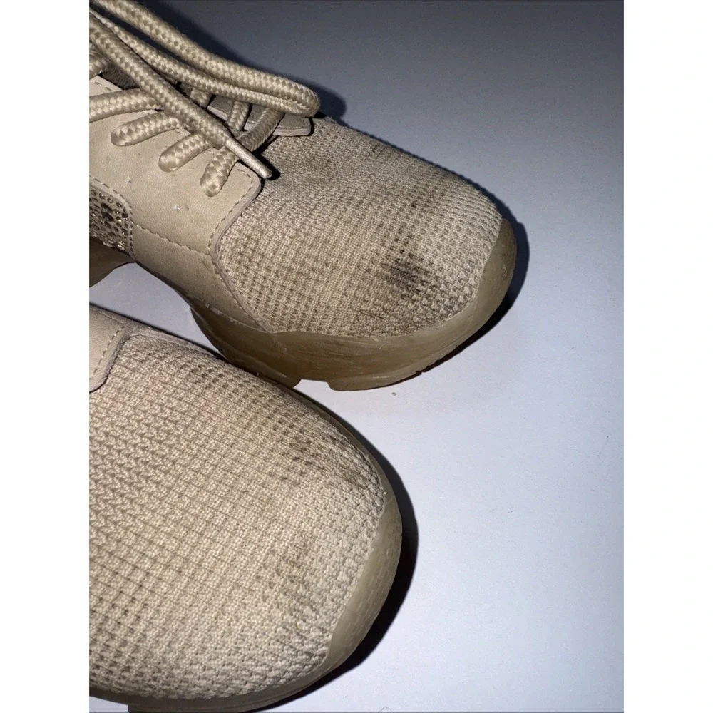 Steve Madden Women Suze 7.5 Tan Sneakers